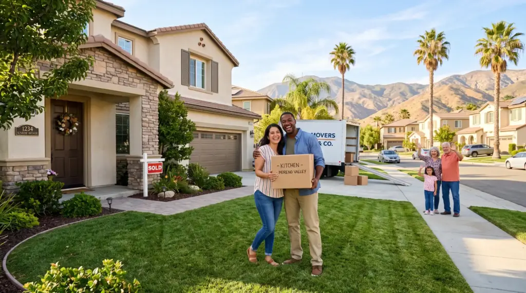 Moving to Moreno Valley, CA: A Guide for New Residents family moving into new home