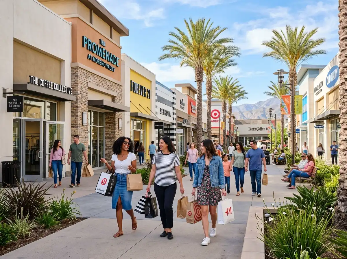 people shopping at plaza